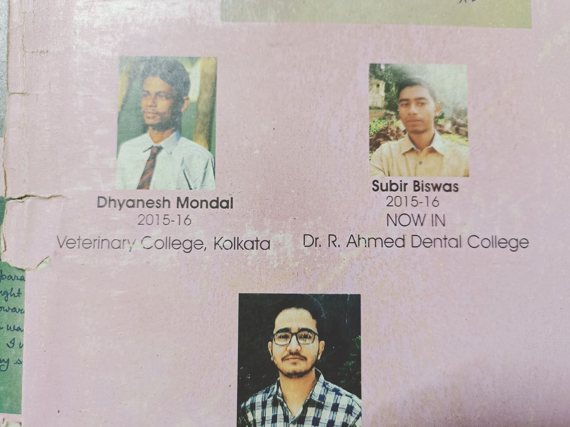 Chemistry World legacy success wall featuring named student outcomes